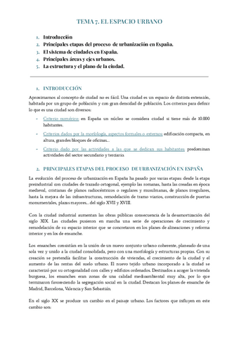 TEMA 7 EL ESPACIO URBANO Pdf