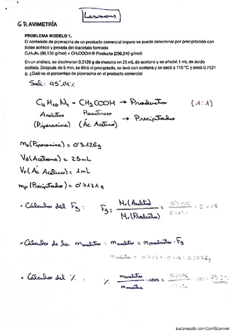 Ejercicios De Gravimetria Y Volumetria Pdf