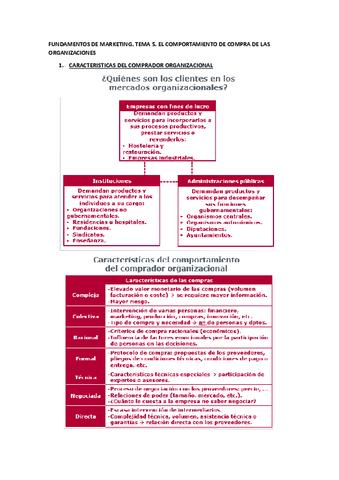 Resumen Tema Fundamentos De Marketing Pdf