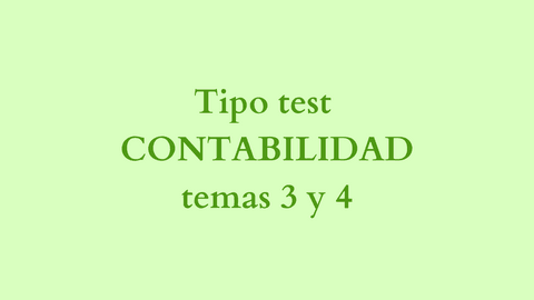 Tipo Test Contabilidad Temas Y Pdf