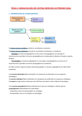 TEMA 4 farmacología del sistema nervioso autonomo pdf