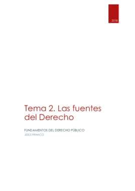 Tema 2 Las Fuentes Del Derecho Pdf