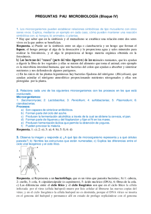 PREGUNTAS RESUELTAS MICROBIOLOGIA Pdf