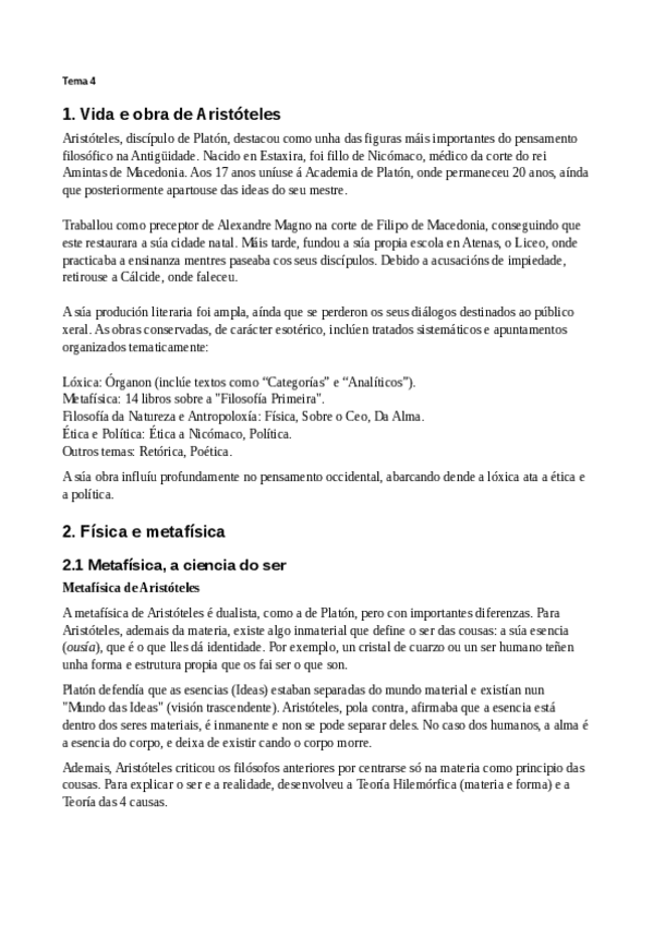 Tema Aristoteles Pdf