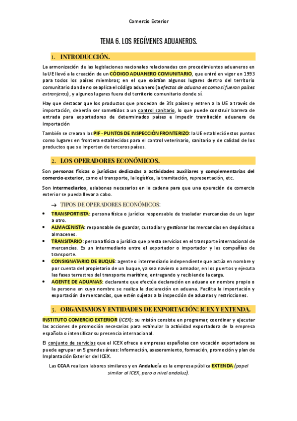 Tema Cex Teor A Ejercicio Pr Ctico Tipo Test Pdf