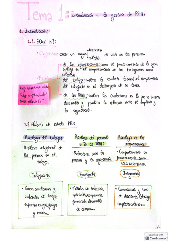 Tema 1 Direccion Y Desarrollo De Los RRH Pdf