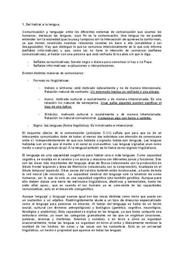 T1 Lengua Espnaola La Lengua Como Practica Social Pdf