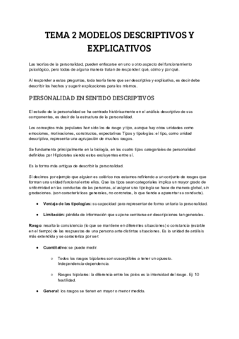 Tema Modelos Descriptivos Y Explicativos Pdf