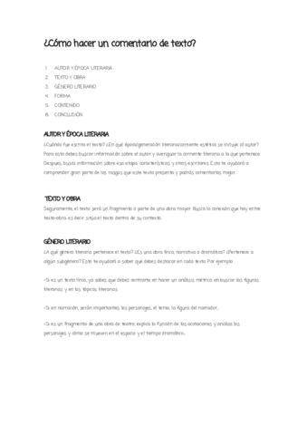 C Mo Hacer Un Comentario De Texto Pdf