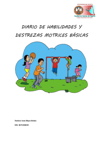 Diario de Habilidades y Destrezas Motrices Básicas pdf