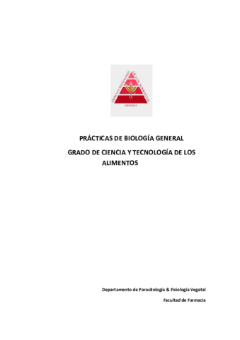 Guion De Pr Cticas De Biolog A General Cta Pdf