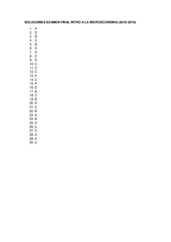 Soluciones Examen Final Intro A La Microeconomia Pdf