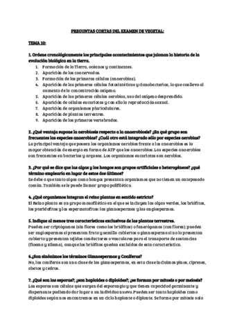 PREGUNTAS CORTAS VEGETAL Pdf