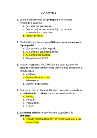 Examen Ciclo Vital 1 Pdf