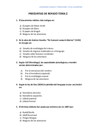 Preguntas De Repaso Tema Pdf