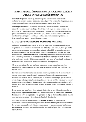 Tema 5 Aplicacion De Medidas De Radioproteccion Pdf