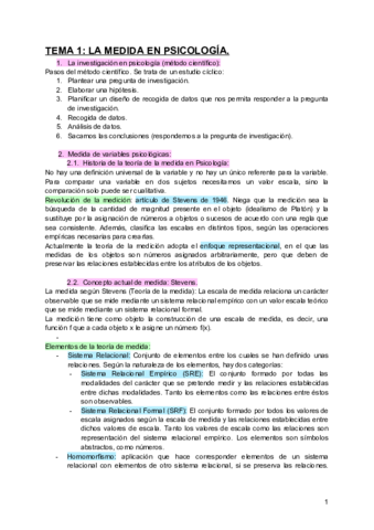 TEMA 1 LA MEDIDA EN PSICOLOGIA Pdf