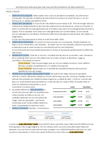 Metodologia Para Realizar Una Evaluacion Economica De Medicamentos Pdf