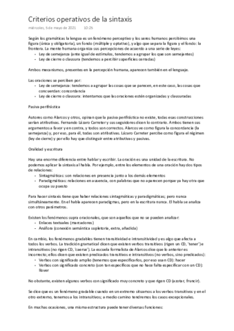 Criterios Operativos De La Sintaxis Pdf