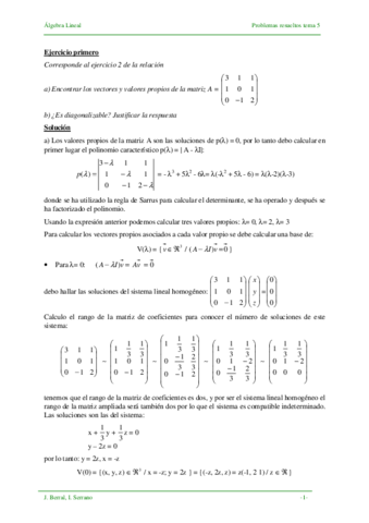 RESUELTOS de DIAGONALIZACIÓN pdf