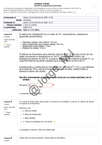 Test De Evaluacion Continua Temas 3 Y 4 SOL Pdf