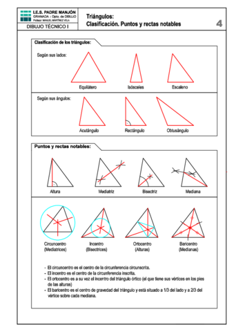 Ejercicio Construccion De Triangulos Cuadrilateros Poligonos Pdf