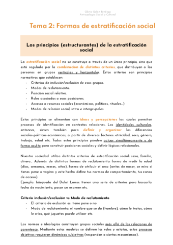 Tema Formas De Estratificacion Social Pdf