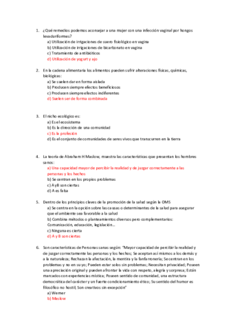 Examen Promocion Tipo Test Pdf