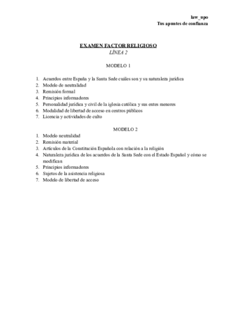 EXAMEN FACTOR RELIGIOSO 2022 Pdf