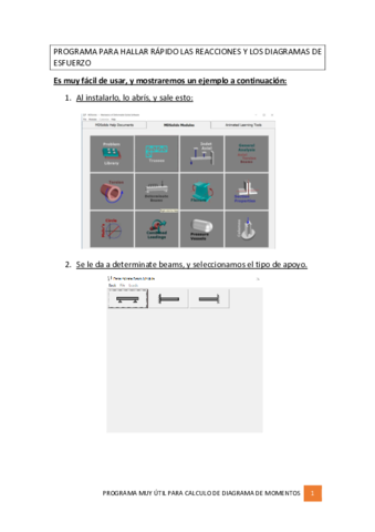 Programa Para Hallar R Pido Las Reacciones Y Los Diagramas De Esfuerzos Pdf