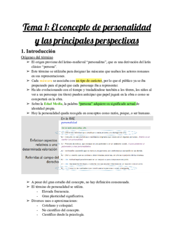 Psicologia De La Personalidad Tema Pdf