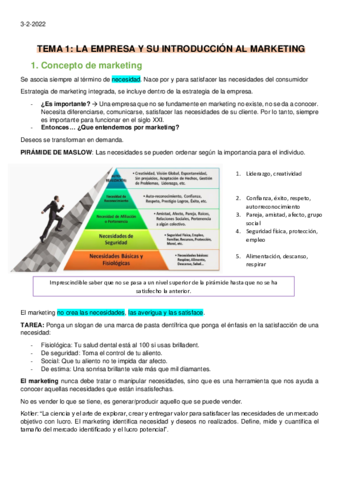 TEMA 1 LA EMPRESA Y SU INTRODUCCION AL MARKETING Pdf