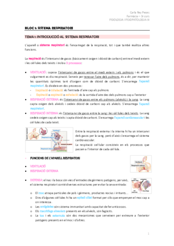 Tots Els Apunts Fisiologia I Fisiopatologia Pdf