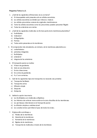 Preguntas Citologia Pdf