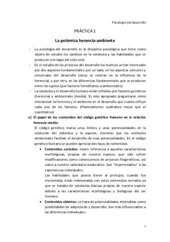 Practica Apuntes Para Examen De Practicas Psicologia Del Desarrollo Pdf