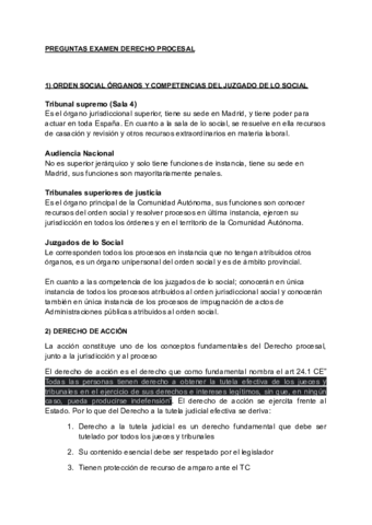 PREGUNTAS EXAMEN PROCESAL Pdf