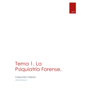 Tema Concepto De La Psiquiatr A Forense Pdf