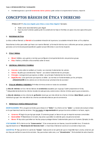 Conceptos Basicos De Etica Y Legislacion Pdf