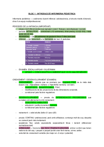 BLOC 1 PEDIATRIA Pdf