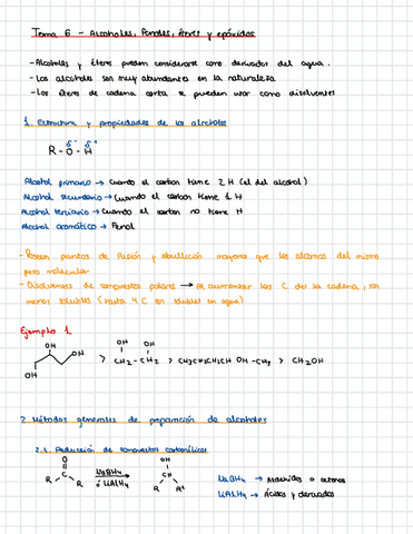 Tema Alcoholes Fenoles Eteres Y Epoxidos Pdf