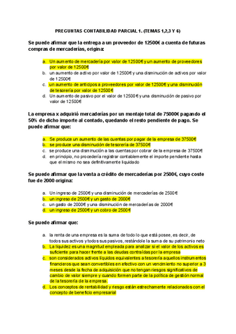 PREGUNTAS CONTABILIDAD PARCIAL 1 Pdf