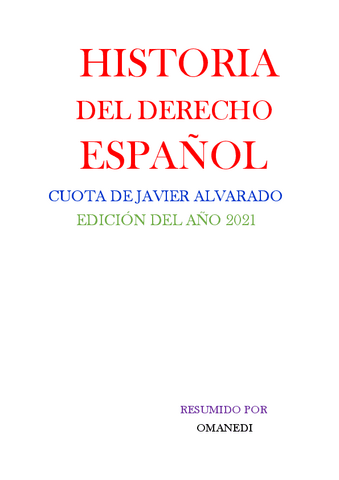 HISTORIA DEL DERECHO Pdf