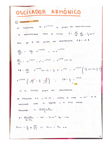 EJERCICIOS EXAMENES OSCILADOR ARMONICO Pdf