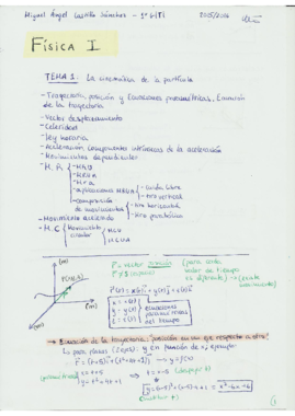 Apuntes Fisica Tema 1 Cinematica Pdf