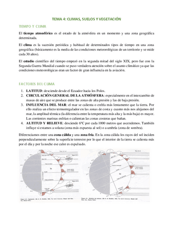 Tema 4 Clima Suelos Y Vegetacion Pdf