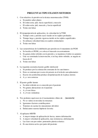 Preguntas Tipo Examen Metodos Pdf