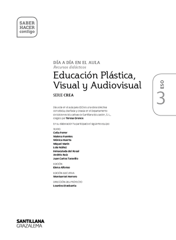 Educacion Plastica Visual Y Audiovisual Eso Saber Hacer Contigo Pdf