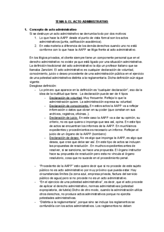 Tema El Acto Administrativo Pdf