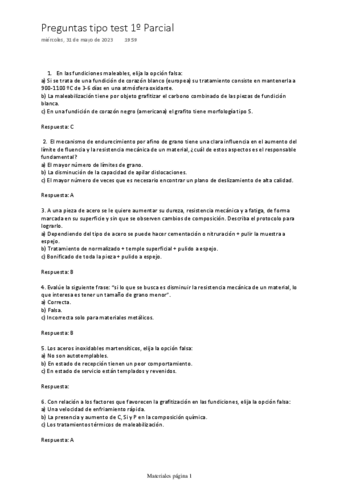 Preguntas Tipo Test 1o Parcial Con Solucion Pdf