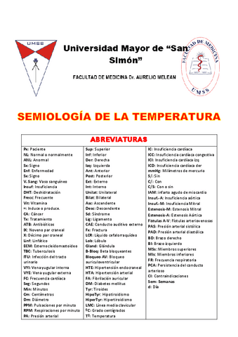 Semiologia De La Temperatura Pdf